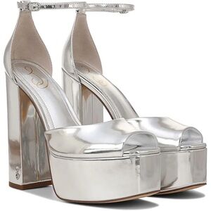 Sam Edelman, Kori silver platform heels, 7.5